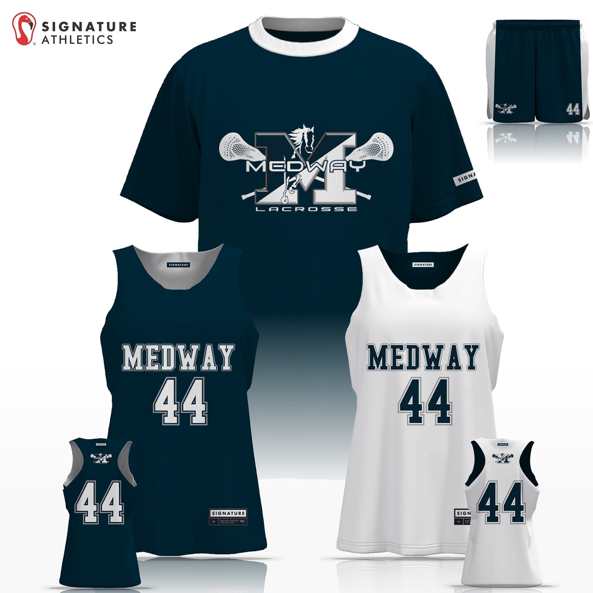 Medway Youth Lacrosse Women's 3 Piece Player Game Package: 3rd-4th Signature Lacrosse