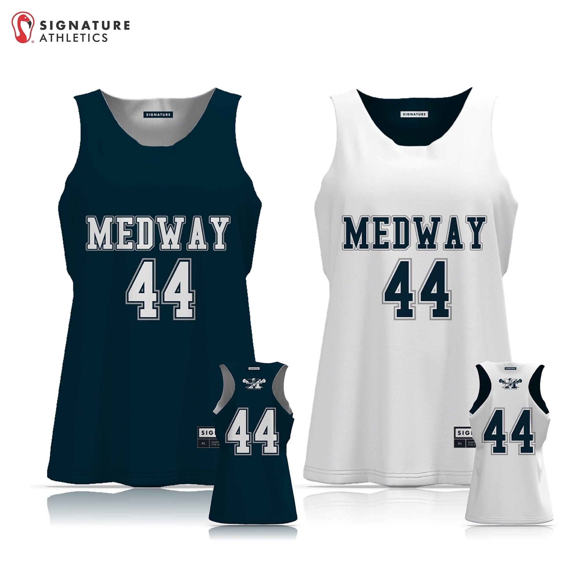 Medway Youth Lacrosse Women's Player Reversible Game Pinnie: 1st-2nd Signature Lacrosse