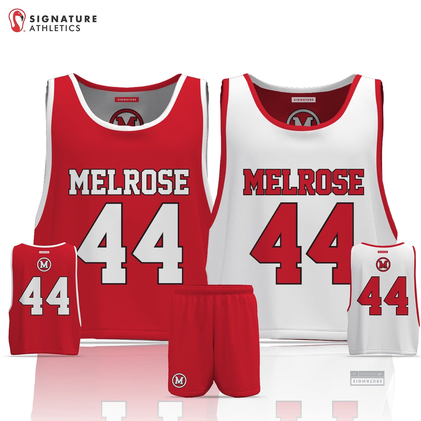 Melrose Youth Lacrosse Men's 2 Piece Player Game Package: 3rd-4th Grade Signature Lacrosse