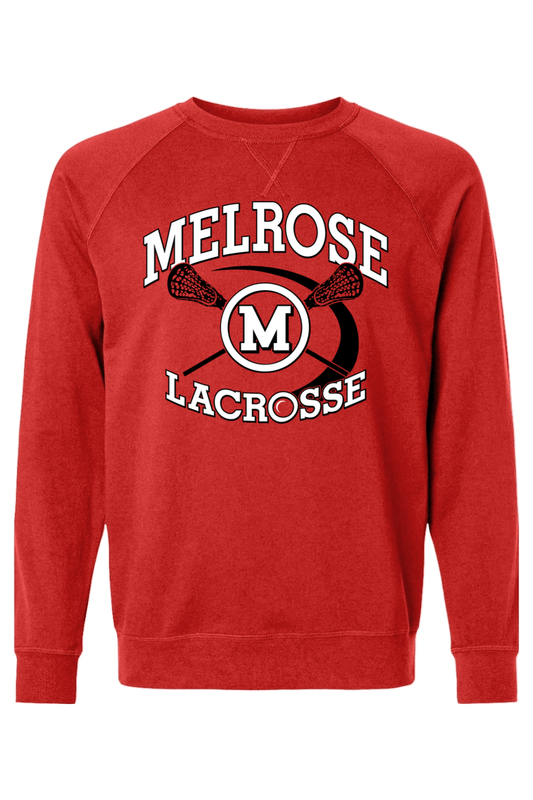 Melrose Youth LC Adult Heavyweight Raglan Long Sleeve Signature Lacrosse