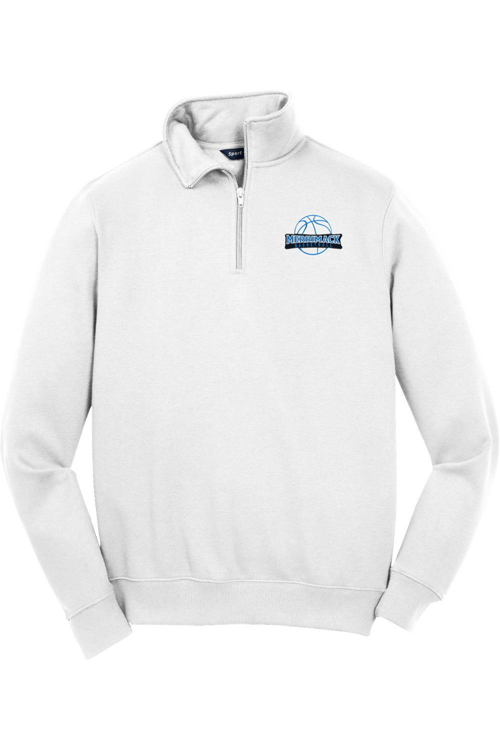 Merrimack Basketball Adult Embroidered Quarter-Zip Pullover Signature Lacrosse