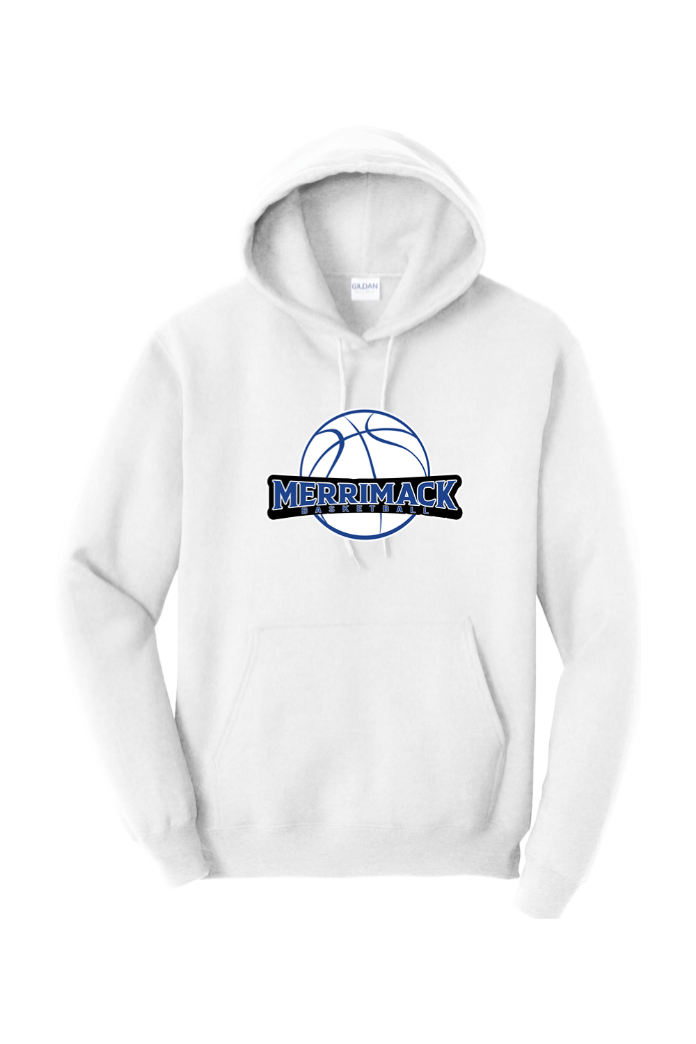 Merrimack Basketball Adult Heavyweight Hoodie Signature Lacrosse