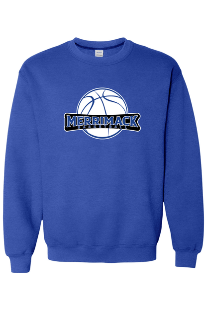 Merrimack Basketball Adult Heavyweight Sweatshirt Signature Lacrosse