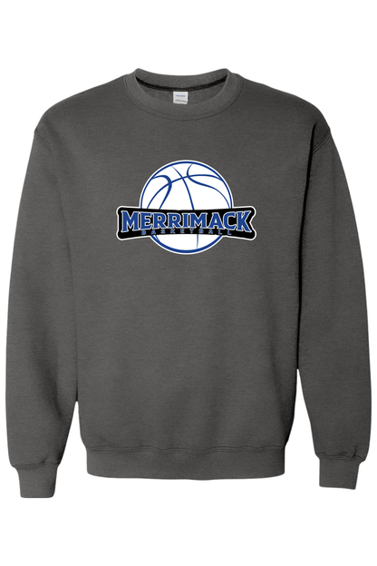 Merrimack Basketball Adult Heavyweight Sweatshirt Signature Lacrosse