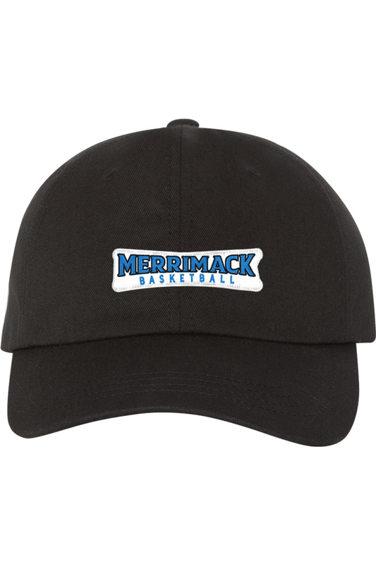 Merrimack Basketball Embroidered Dad Hat Signature Lacrosse