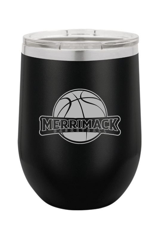 Merrimack Basketball Insulated Wine Tumbler Signature Lacrosse