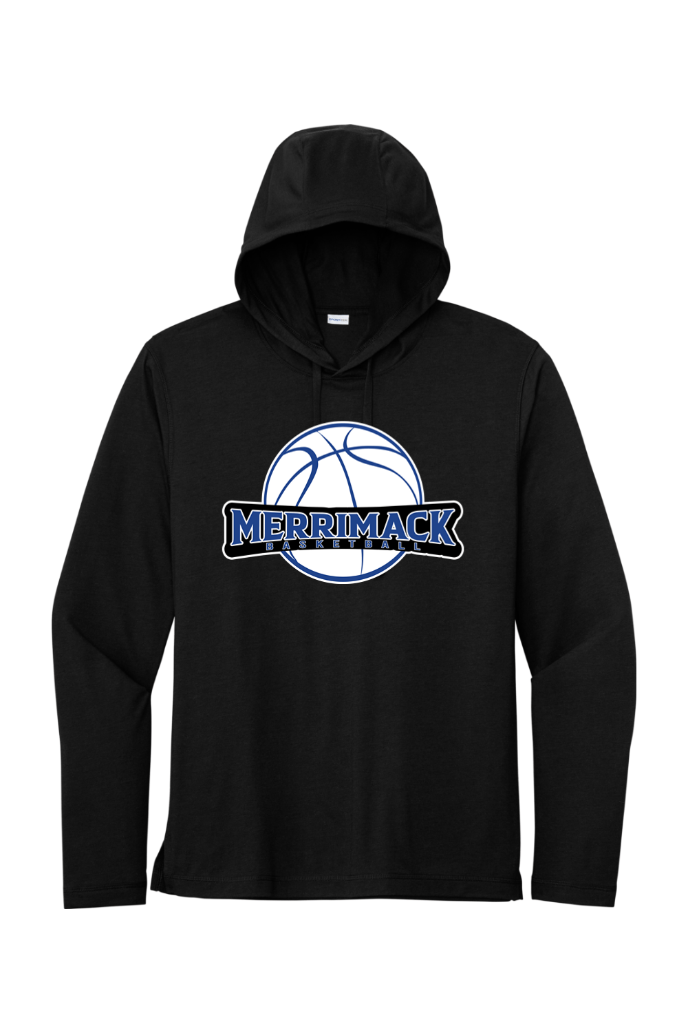Merrimack Basketball Long Sleeve Hoodie Signature Lacrosse