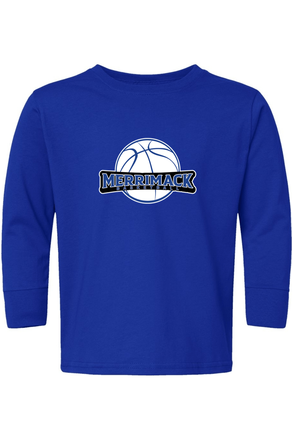 Merrimack Basketball Toddler Long Sleeve T-Shirt Signature Lacrosse