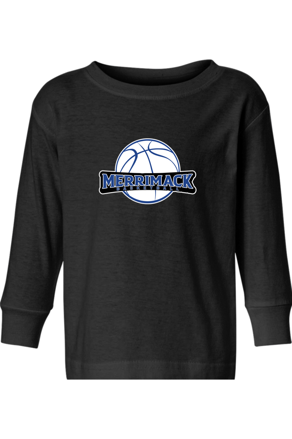Merrimack Basketball Toddler Long Sleeve T-Shirt Signature Lacrosse