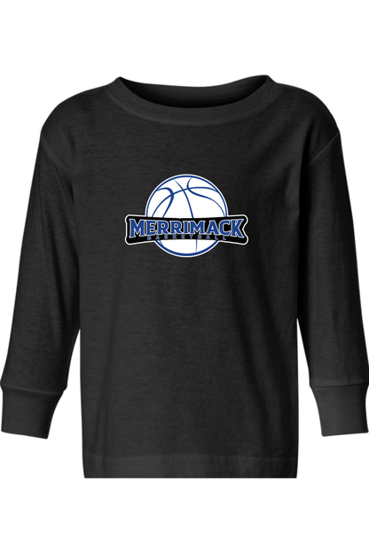 Merrimack Basketball Toddler Long Sleeve T-Shirt Signature Lacrosse