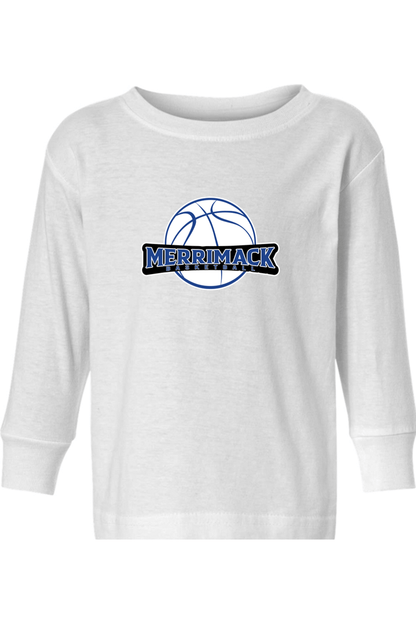 Merrimack Basketball Toddler Long Sleeve T-Shirt Signature Lacrosse
