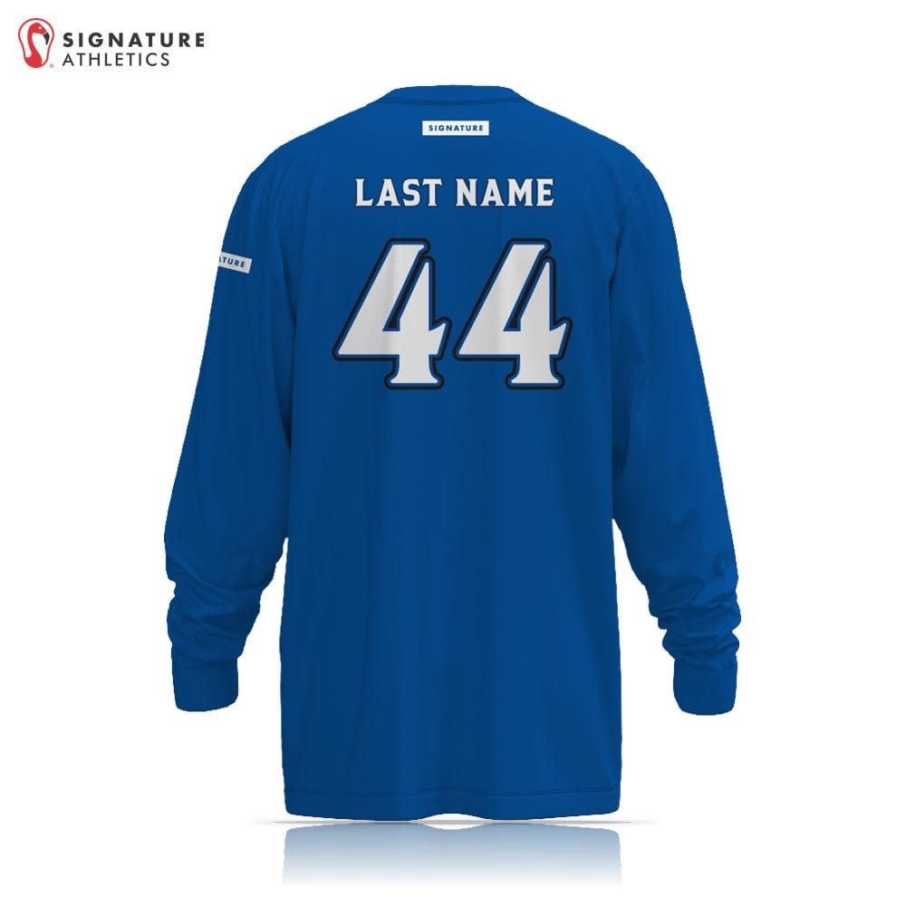 Merrimack Travel Long Sleeve Tech Tee Signature Lacrosse