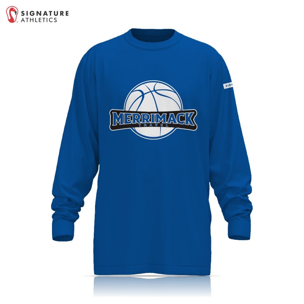 Merrimack Travel Long Sleeve Tech Tee: Travel 6th  Signature Lacrosse