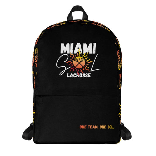 Miami SOL Lacrosse Travel Backpack Signature Lacrosse