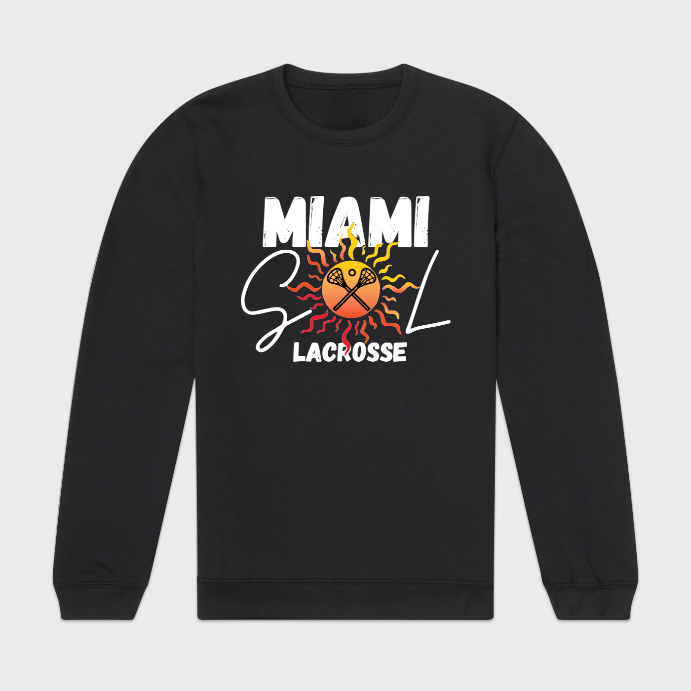 Miami SOL Lacrosse Unisex Crewneck Sweatshirt Signature Lacrosse