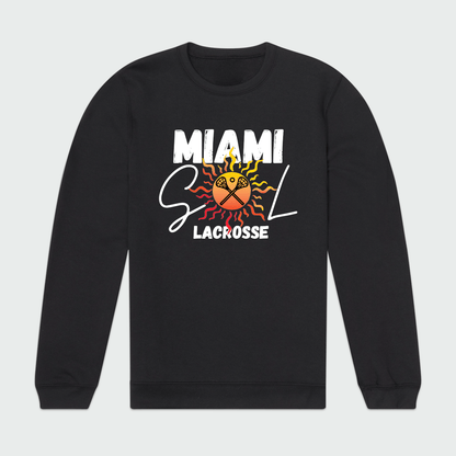 Miami SOL Lacrosse Unisex Crewneck Sweatshirt Signature Lacrosse