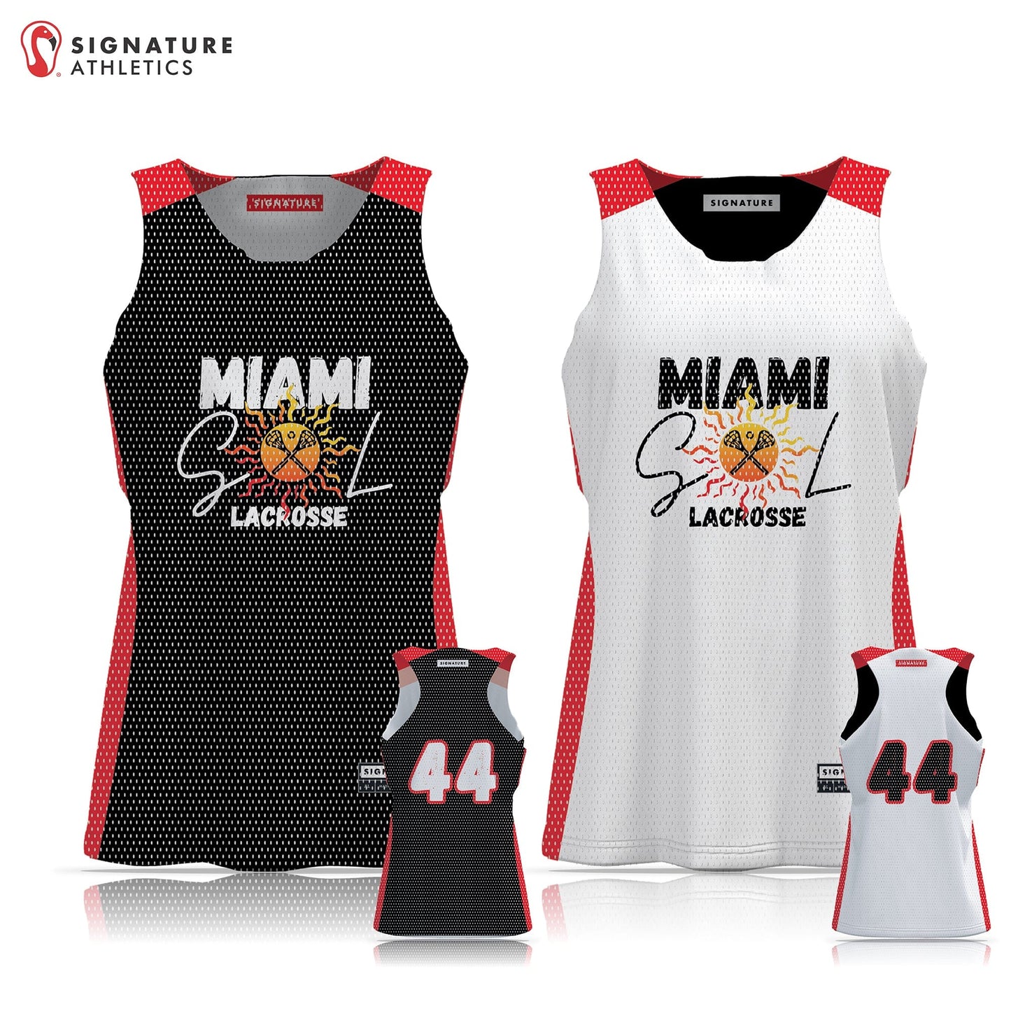 Miami SOL Women's Reversible Pinnie Signature Lacrosse