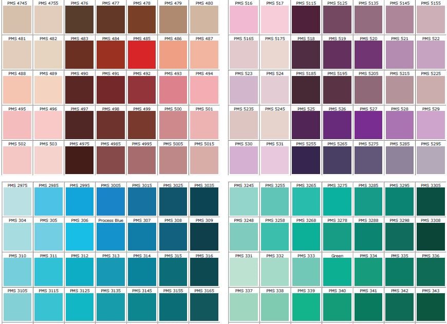 [Miami] SP105 Fabric Pantone Color Swatch Chart - SAMPLE Signature Lacrosse