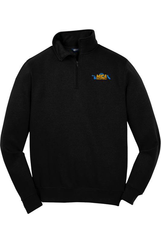 Mica Volleyball Adult Embroidered Quarter-Zip Pullover Signature Lacrosse