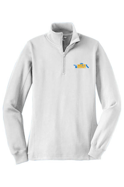 Mica Volleyball Adult Women's Embroidered Quarter-Zip Pullover Signature Lacrosse