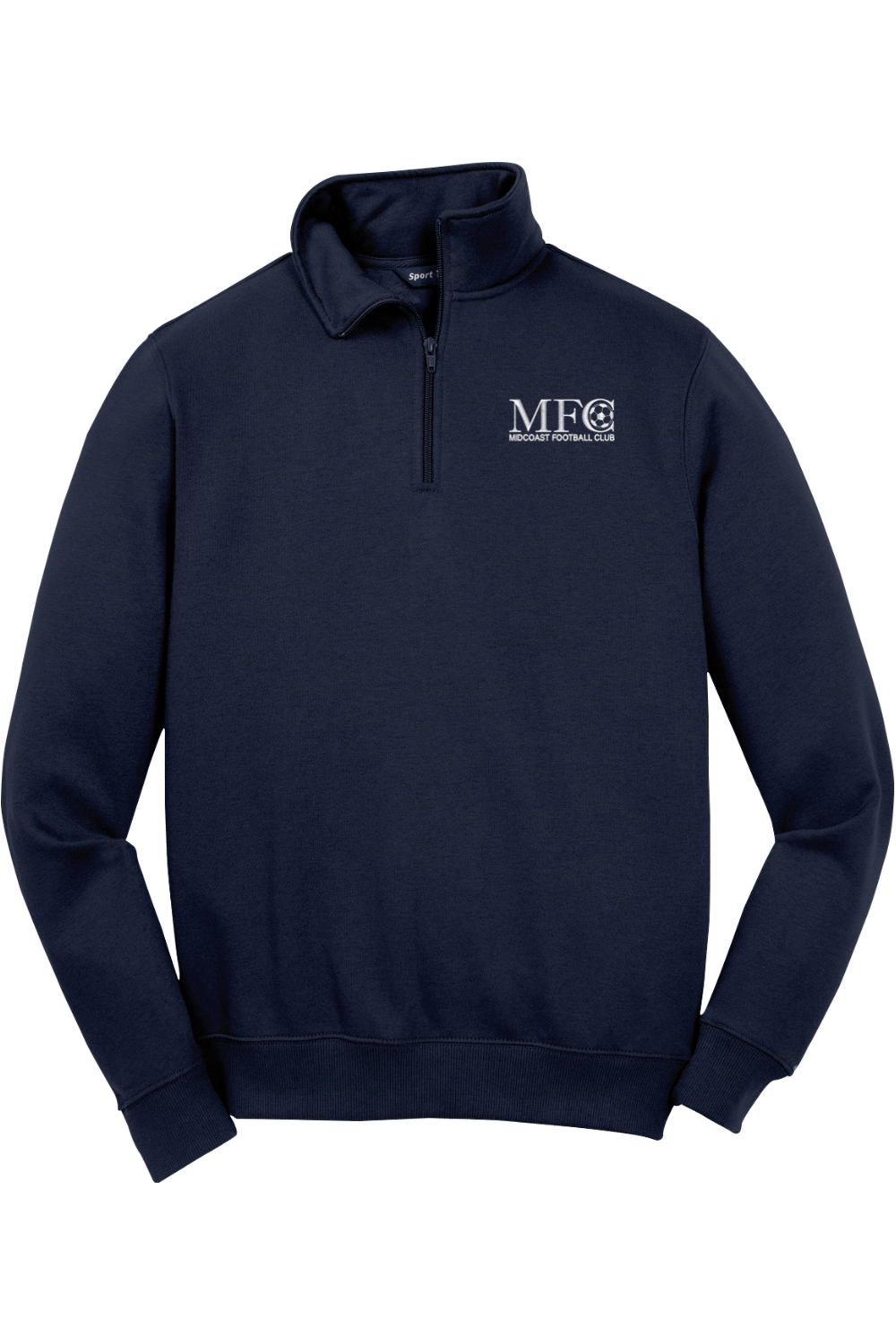 Midcoast FC Adult Embroidered Quarter-Zip Pullover Signature Lacrosse