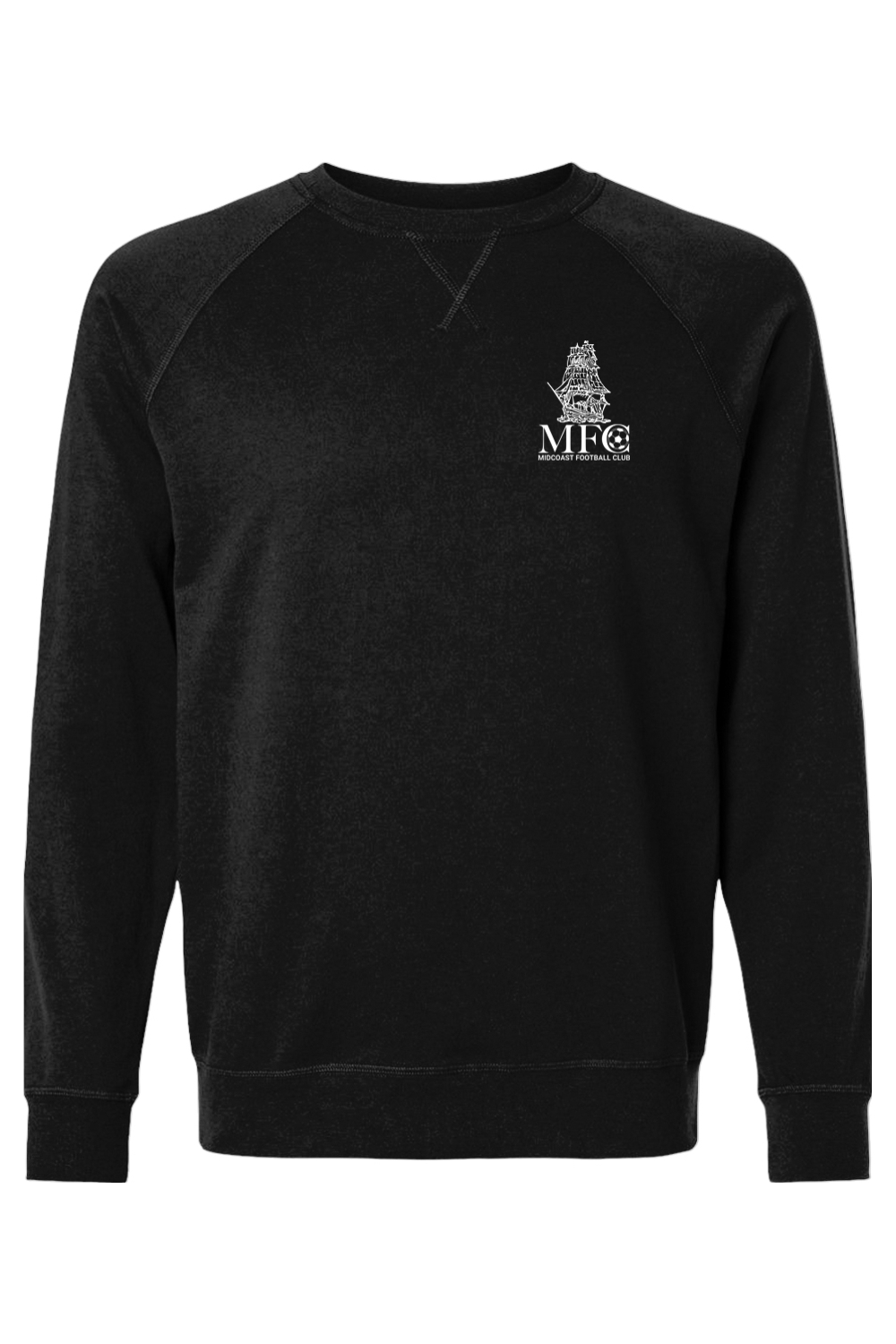 Midcoast FC Adult Heavyweight Raglan Long Sleeve Signature Lacrosse
