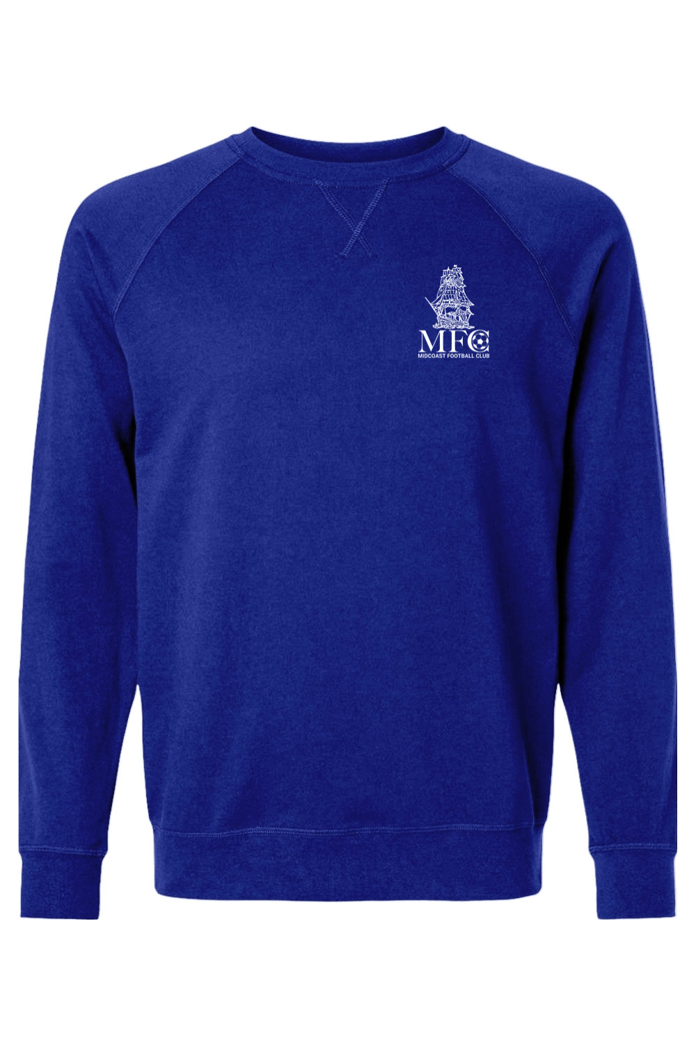 Midcoast FC Adult Heavyweight Raglan Long Sleeve Signature Lacrosse
