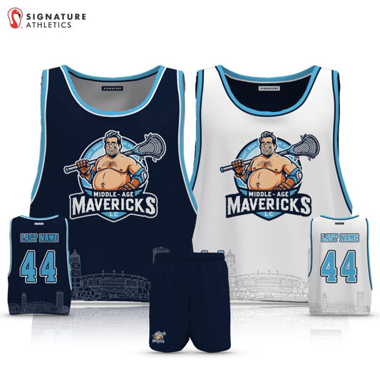 Middle Age Mavericks Men's 2 Piece Player Game Package: Mavericks Signature Lacrosse