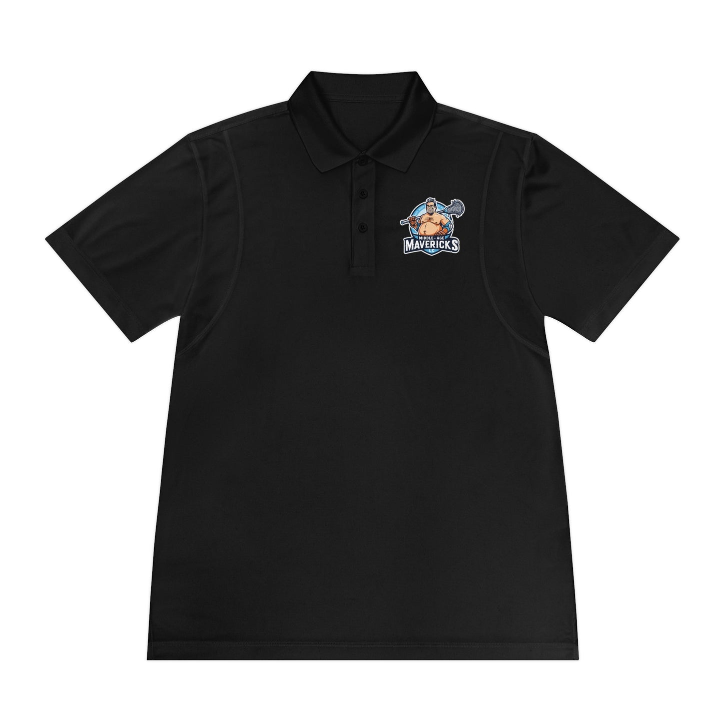 Middle AML Adult Athletic Polo Signature Lacrosse