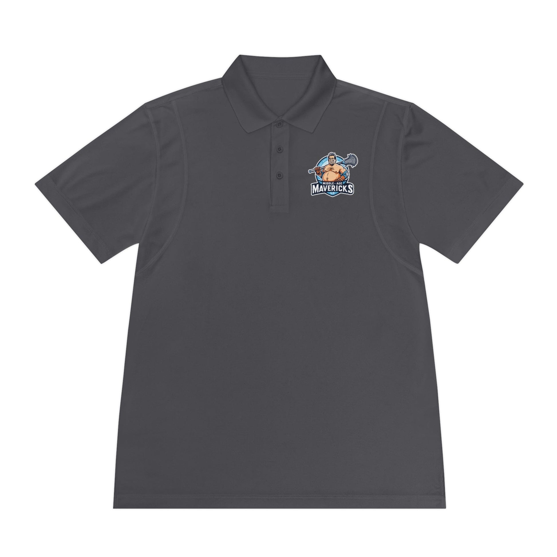 Middle AML Adult Athletic Polo Signature Lacrosse