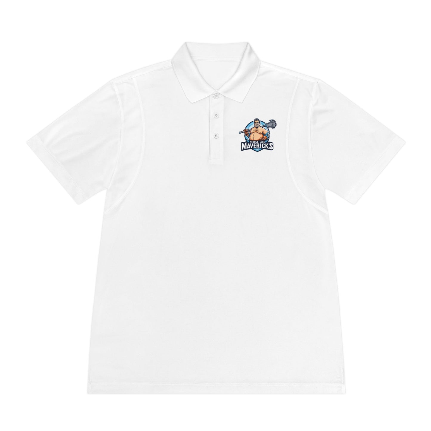 Middle AML Adult Athletic Polo Signature Lacrosse