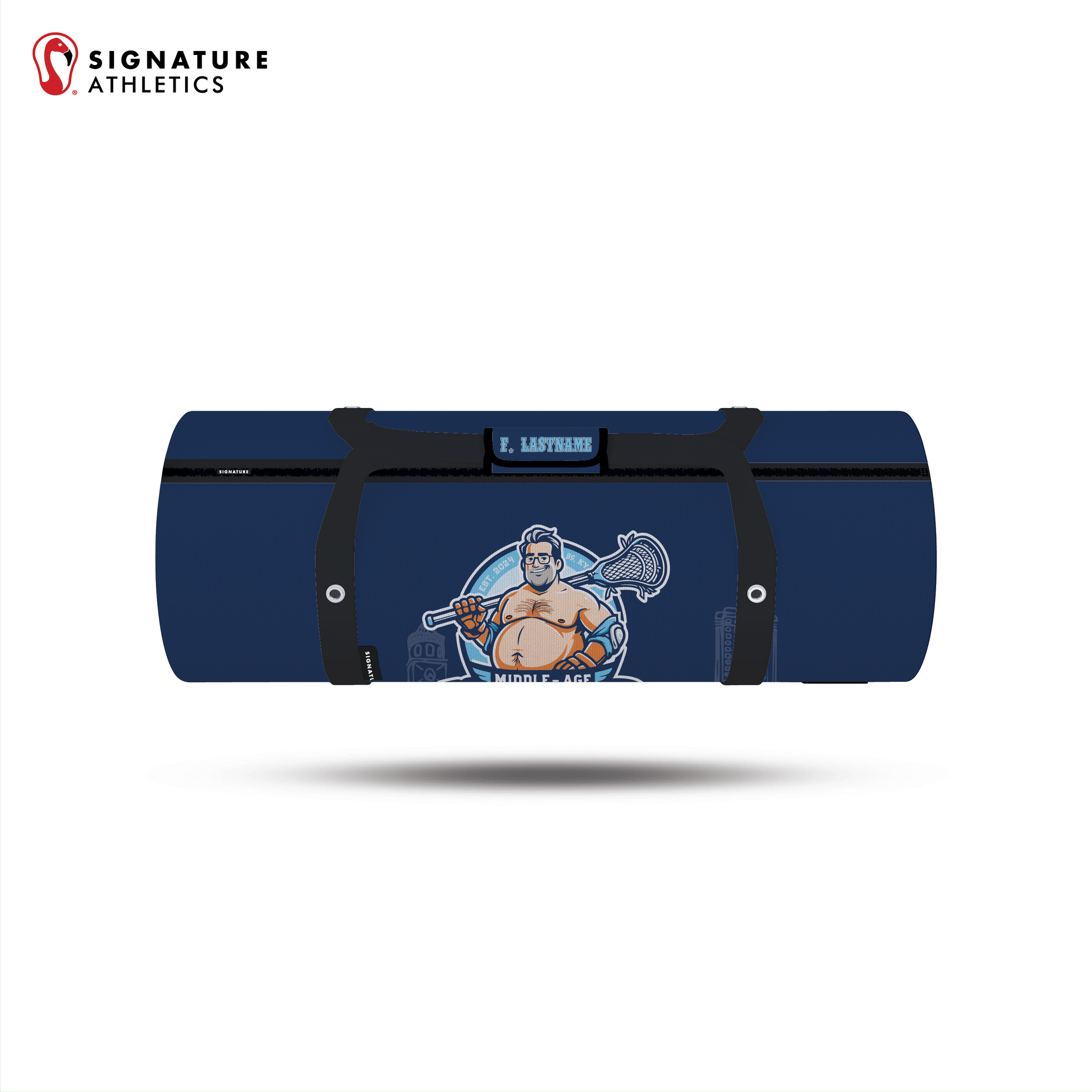 Middle Age Mavericks Customizable Medium All-Purpose Duffel Bag Signature Lacrosse