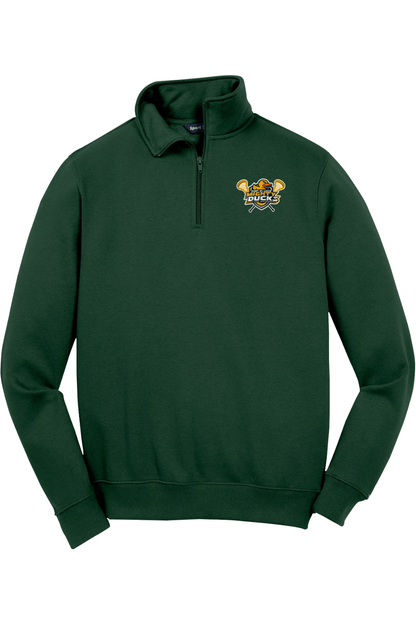 Mighty Ducks Lacrosse Adult Embroidered Quarter-Zip Pullover Signature Lacrosse