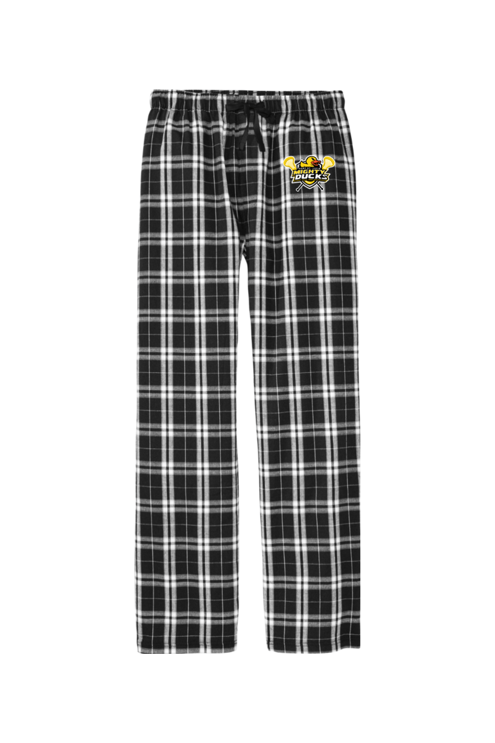 Mighty Ducks Lacrosse Adult Men's Flannel Plaid Pants Signature Lacrosse