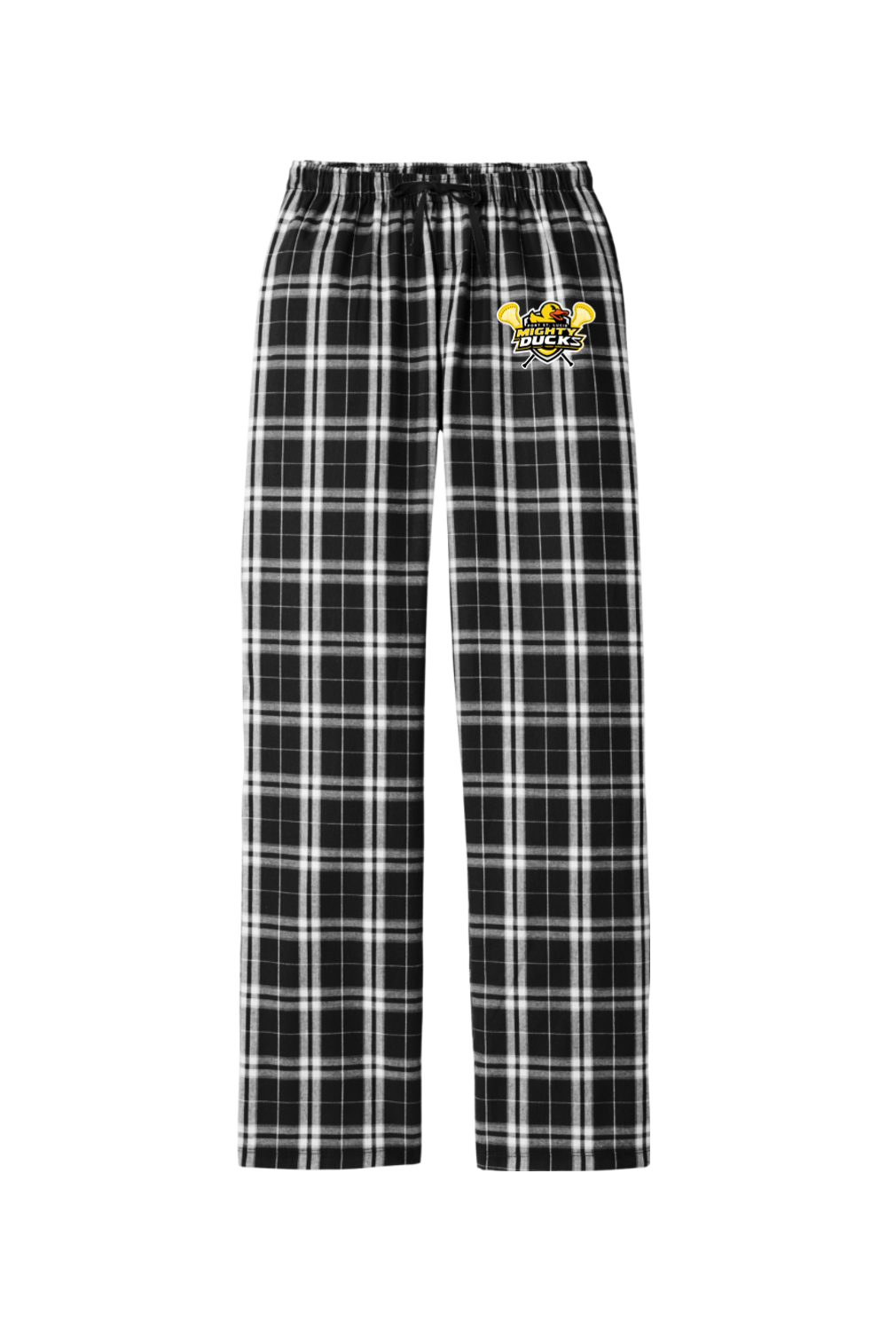 Mighty Ducks Lacrosse Adult Women's Flannel Plaid Pants Signature Lacrosse