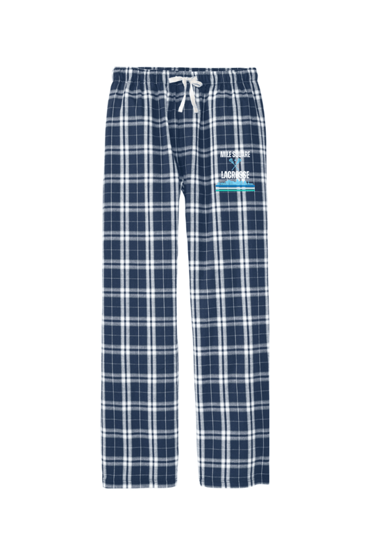 Mile Square Lacrosse Adult Men's Flannel Plaid Pants Signature Lacrosse