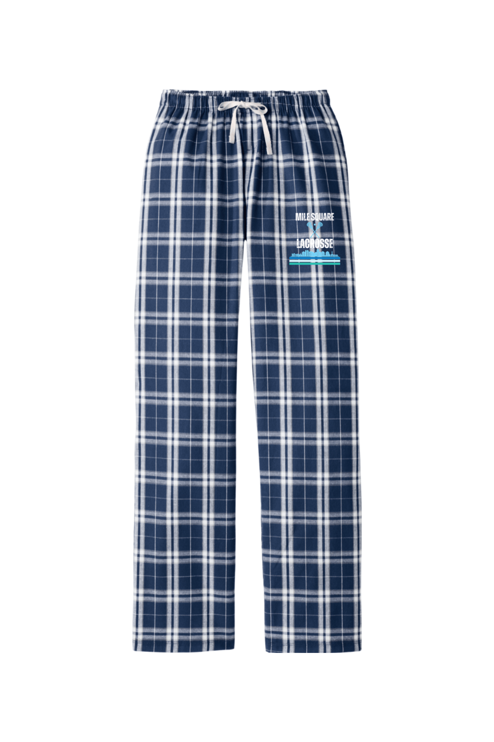 Mile Square Lacrosse Adult Women's Flannel Plaid Pants Signature Lacrosse