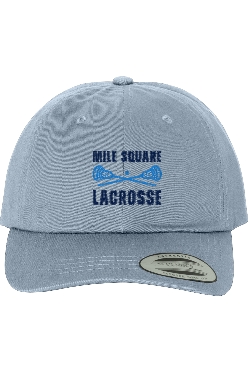 Mile Square Lacrosse Embroidered Dad Hat Signature Lacrosse