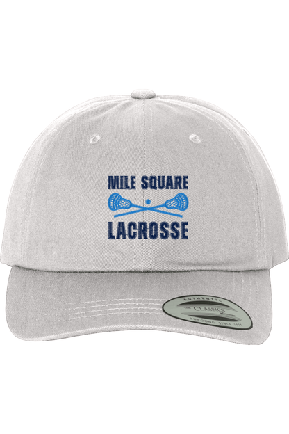 Mile Square Lacrosse Embroidered Dad Hat Signature Lacrosse