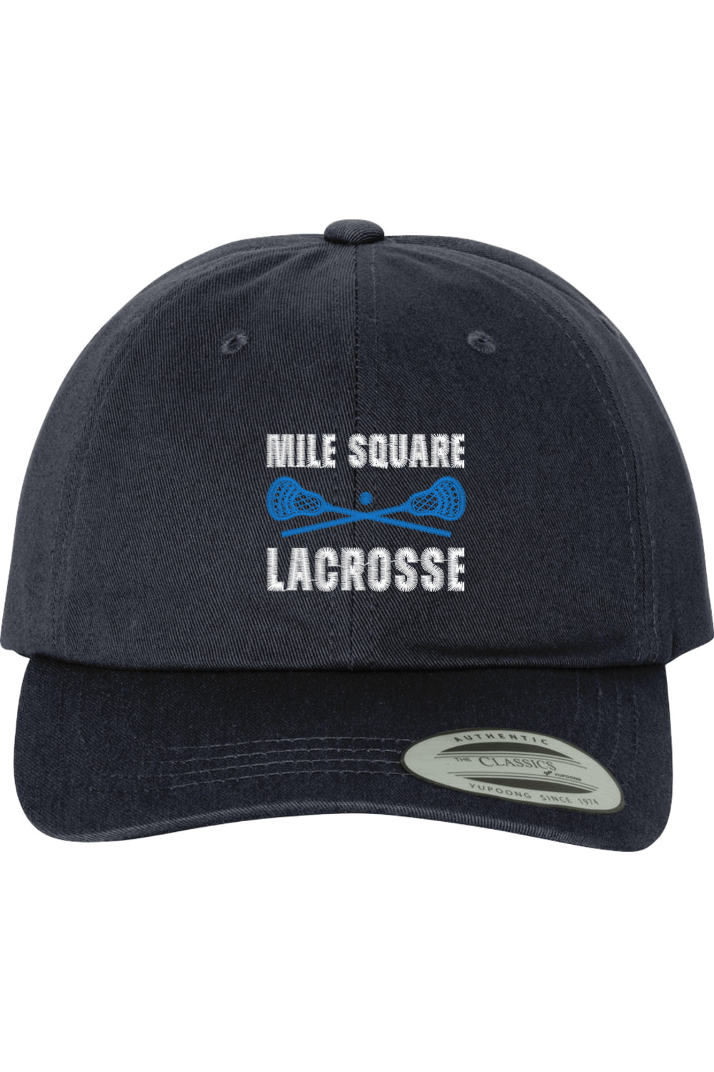 Mile Square Lacrosse Embroidered Dad Hat Signature Lacrosse
