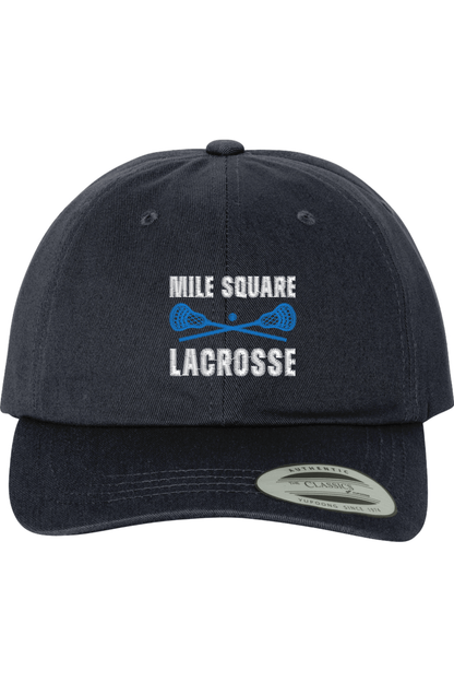 Mile Square Lacrosse Embroidered Dad Hat Signature Lacrosse