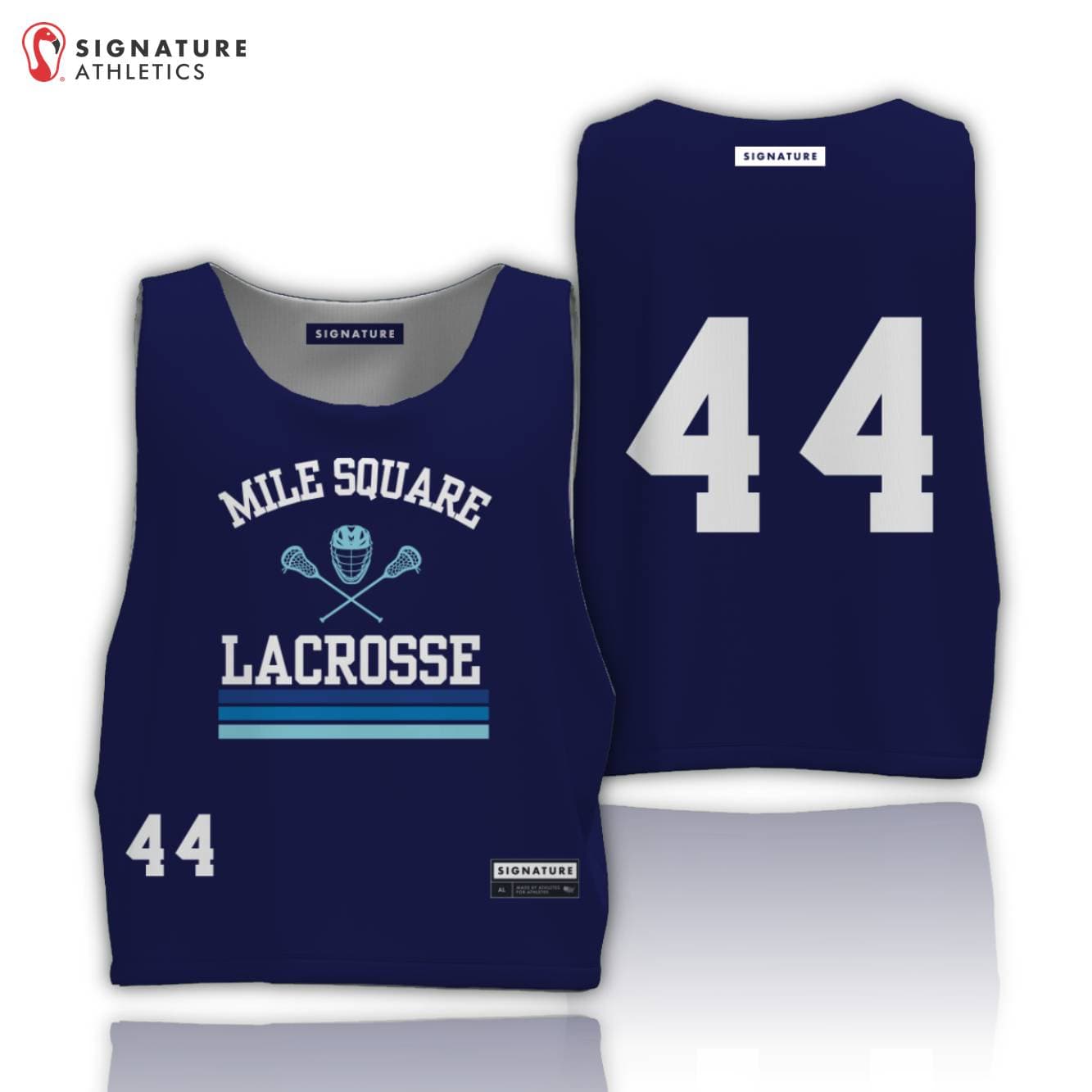 Mile Square Lacrosse Men's Basic Tournament Pinnie Custom Signature Lacrosse