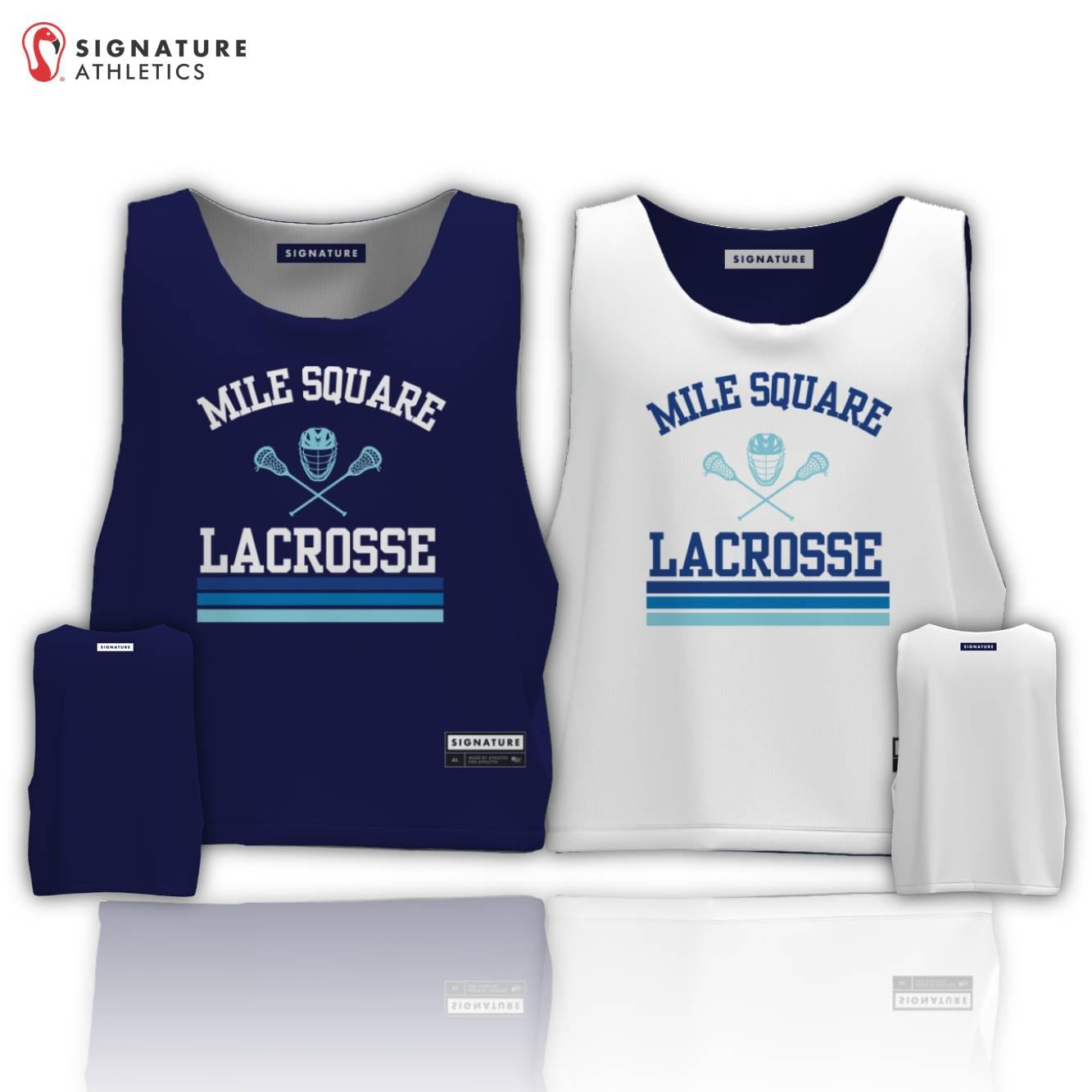 Mile Square Lacrosse Men's Basic Tournament Pinnie: Mile Square Lacrosse Signature Lacrosse