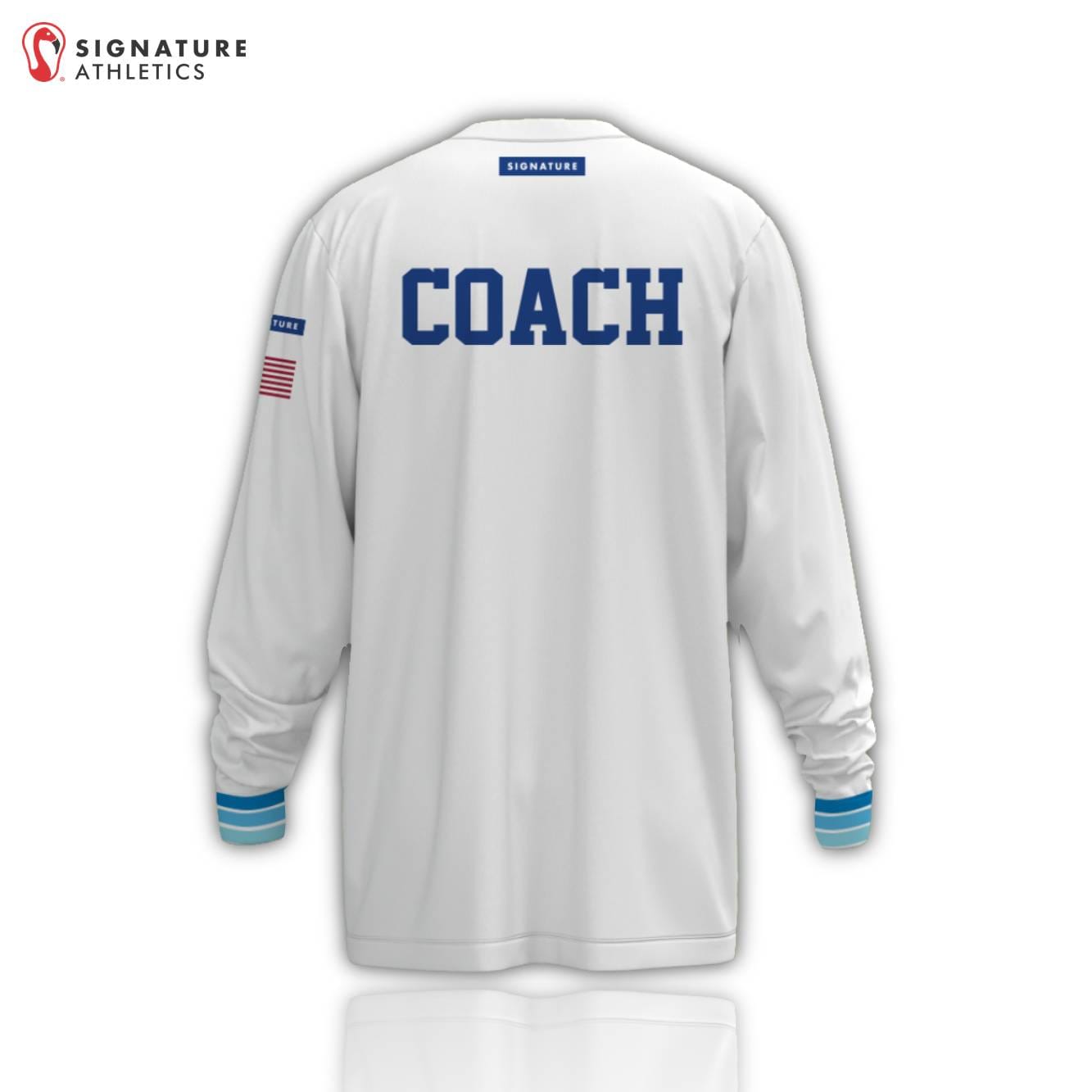 Mile Square Lacrosse Men's Coach Long Sleeve Tech Tee Light Signature Lacrosse