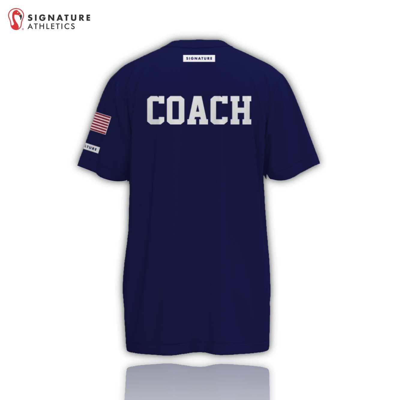 Mile Square Lacrosse Men's Coach Short Sleeve Tech Tee Dark Signature Lacrosse