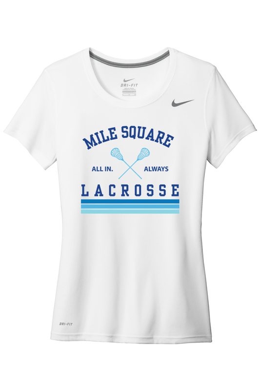 Mile Square Lacrosse Nike Ladies Team rLegend Tee Signature Lacrosse