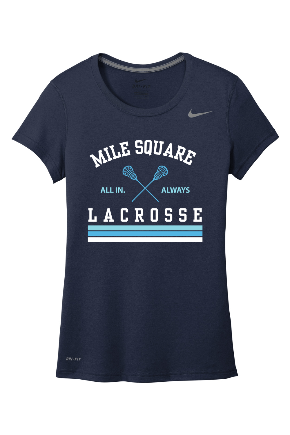 Mile Square Lacrosse Nike Ladies Team rLegend Tee Signature Lacrosse