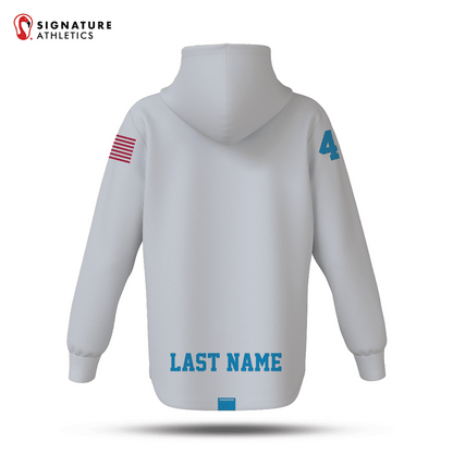 Mile Square Lacrosse Unisex Pro Dye Sub Scuba-Hoodie White Signature Lacrosse