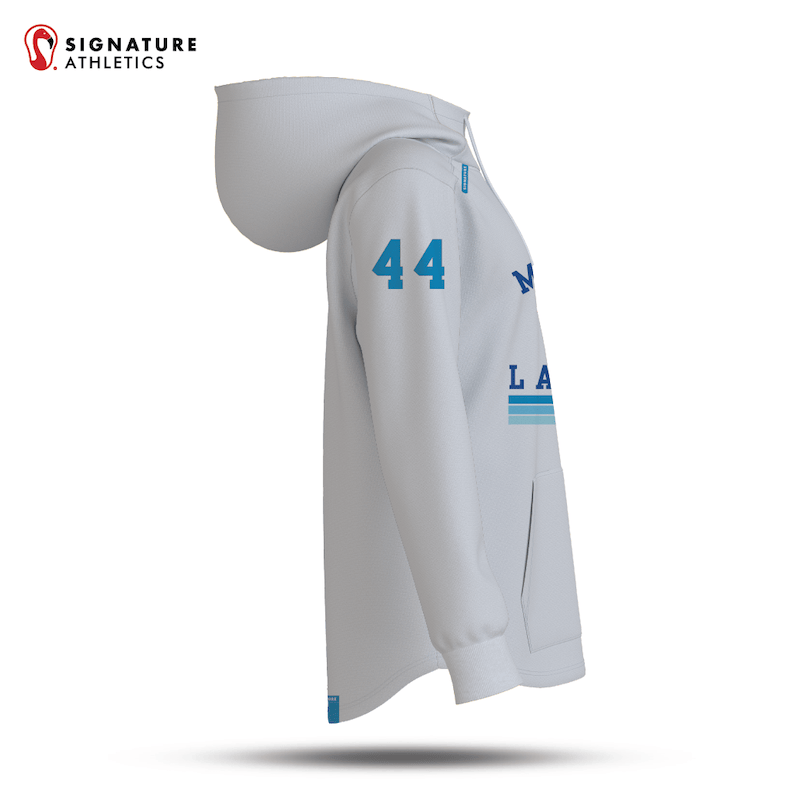 Mile Square Lacrosse Unisex Pro Dye Sub Scuba-Hoodie White Signature Lacrosse