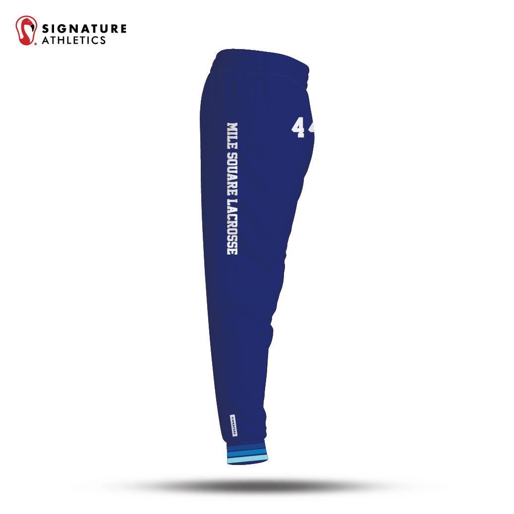Mile Square Lacrosse Unisex Pro-Lightweight Dye Sub Joggers: Mile Square Lacrosse Signature Lacrosse